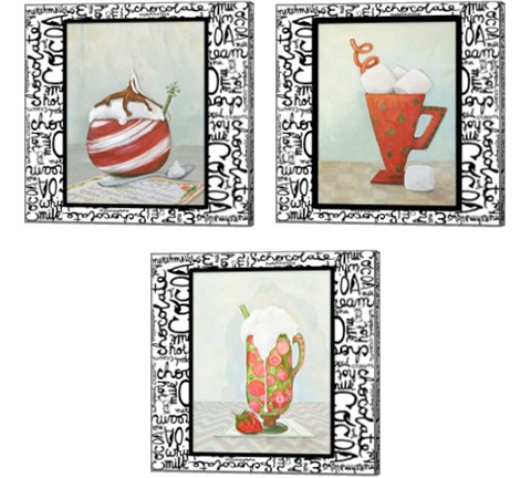 Tis the Season for Cocoa 3 Piece Canvas Print Set by Diannart