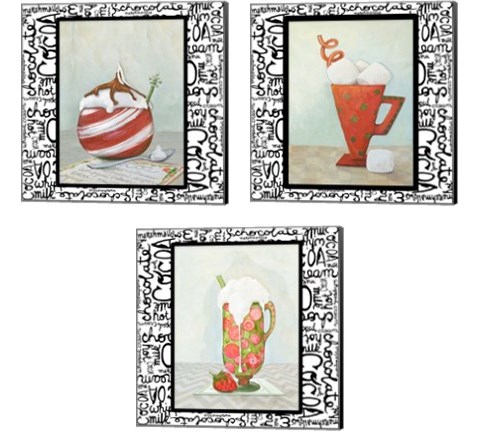 Tis the Season for Cocoa 3 Piece Canvas Print Set by Diannart