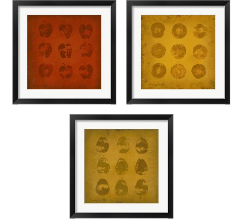 All Lined Up Fruits 3 Piece Framed Art Print Set by Lanie Loreth