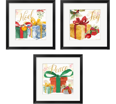 Presents and Notes 3 Piece Framed Art Print Set by Lanie Loreth