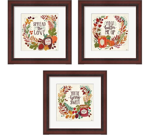 Spread the Love 3 Piece Framed Art Print Set by Janelle Penner