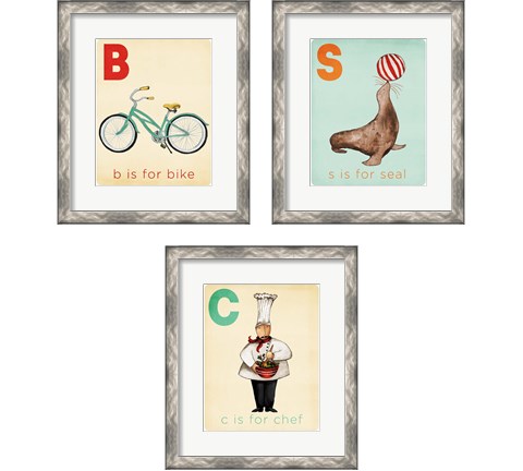 Learning  3 Piece Framed Art Print Set by Elizabeth Medley