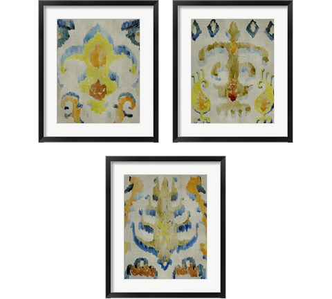 Bohemian Ikat 3 Piece Framed Art Print Set by Chariklia Zarris