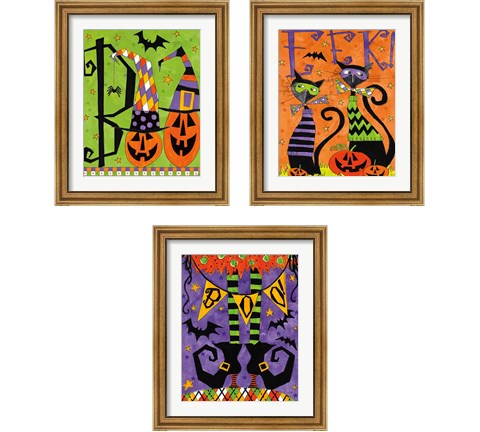 Spooky Fun 3 Piece Framed Art Print Set by Anne Tavoletti