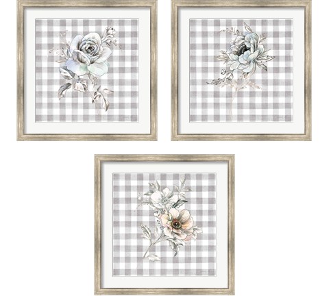 Sketchbook Garden Checker 3 Piece Framed Art Print Set by Danhui Nai