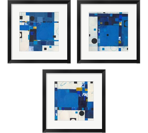 Blueberry Hill 3 Piece Framed Art Print Set by Deborah Colter