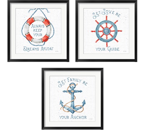 Nautical Life 3 Piece Framed Art Print Set by Lisa Audit