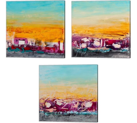 Whispered Wanderlust 3 Piece Canvas Print Set by Tracy Lynn Pristas