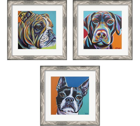 Dog Friend 3 Piece Framed Art Print Set by Carolee Vitaletti