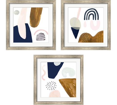 Double Scoop 3 Piece Framed Art Print Set by Victoria Borges