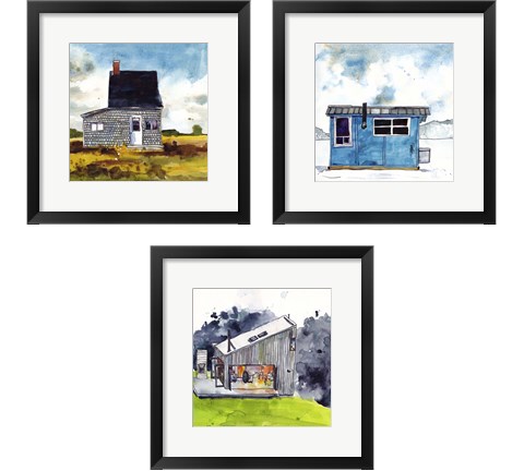 Cabin Scape 3 Piece Framed Art Print Set by Paul McCreery