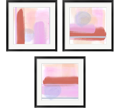 Translucent Madras 3 Piece Framed Art Print Set by Jennifer Parker