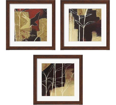 Sun Stems Tile 3 Piece Framed Art Print Set by Kathrine Lovell