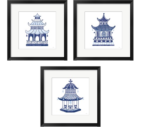 Everyday Chinoiserie 3 Piece Framed Art Print Set by Mary Urban