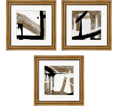 Bold Abstract 3 Piece Framed Art Print Set by Joyce Fournier