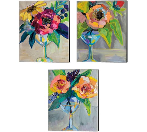 Clearly Fun 3 Piece Canvas Print Set by Jeanette Vertentes