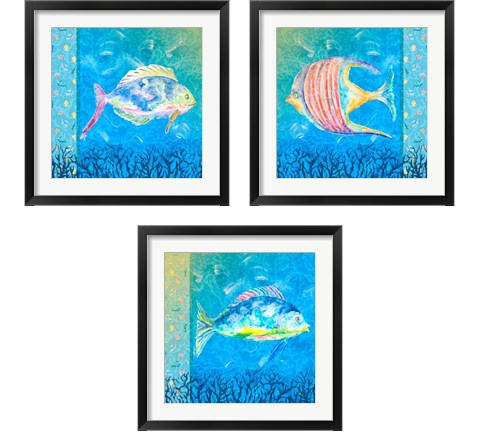 Under the Sea 3 Piece Framed Art Print Set by Julie DeRice