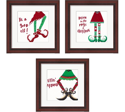 Holiday Legs 3 Piece Framed Art Print Set by Gina Ritter