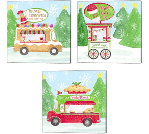 Holiday Fun 3 Piece Canvas Print Set by Tara Reed