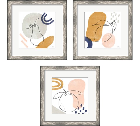 Kitchen Table 3 Piece Framed Art Print Set by Laura Marshall