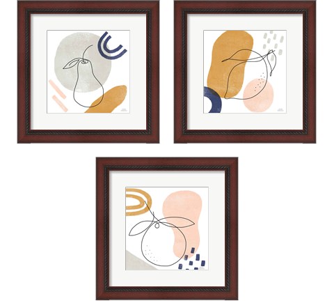 Kitchen Table 3 Piece Framed Art Print Set by Laura Marshall