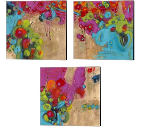 Year of the Dragon 3 Piece Canvas Print Set by Janet Bothne