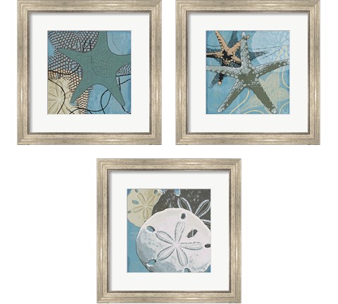 Ocean's Delight 3 Piece Framed Art Print Set by Jason Basil