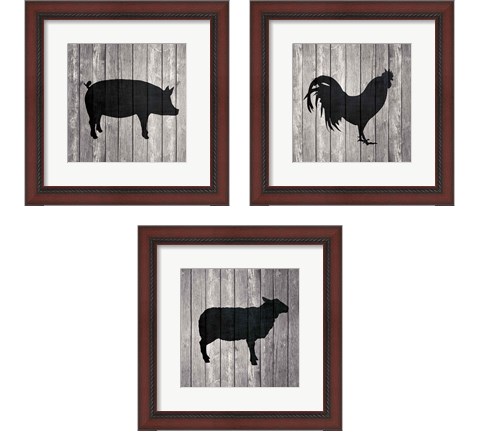 Barn Animal 3 Piece Framed Art Print Set by Tandi Venter