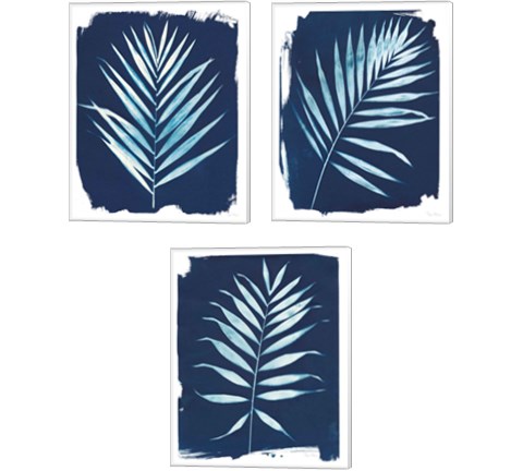 Nature By The Lake - Frond 3 Piece Canvas Print Set by Piper Rhue