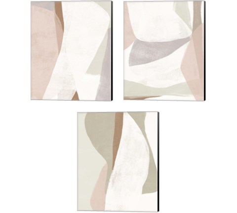 Symphonic Shapes 3 Piece Canvas Print Set by June Erica Vess