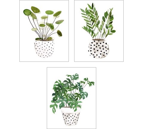 Plant in a Pot 3 Piece Art Print Set by Melissa Wang