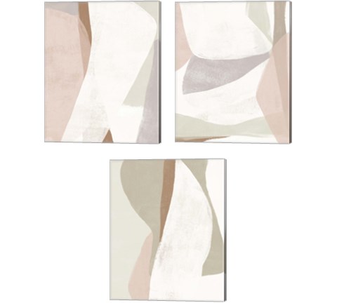 Symphonic Shapes 3 Piece Canvas Print Set by June Erica Vess