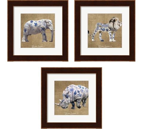 Tattooed Savannah 3 Piece Framed Art Print Set by Steven Hill