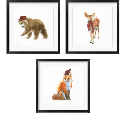 Into the Woods in Style 3 Piece Framed Art Print Set by Emily Adams