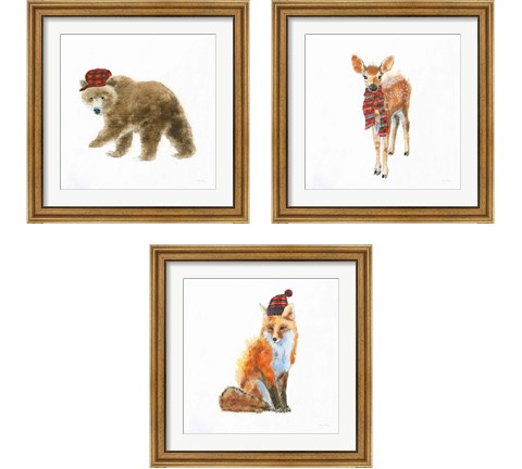 Into the Woods in Style 3 Piece Framed Art Print Set by Emily Adams