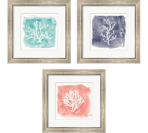 Water Coral Cove 3 Piece Framed Art Print Set by Lisa Audit