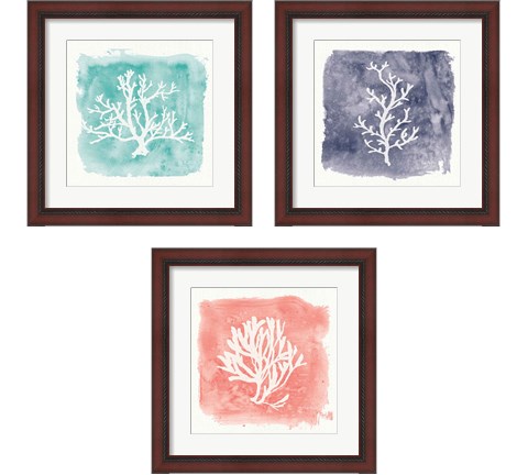 Water Coral Cove 3 Piece Framed Art Print Set by Lisa Audit