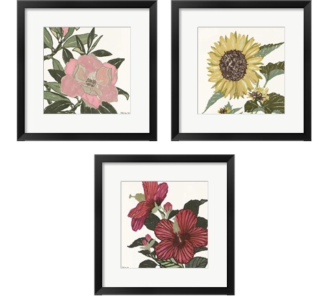 Floral Study 3 Piece Framed Art Print Set by Stellar Design Studio