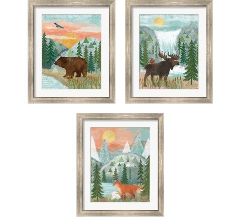 Woodland Forest 3 Piece Framed Art Print Set by Veronique Charron