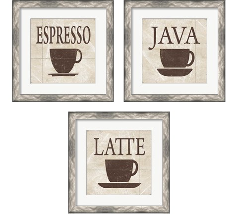 Simply Coffee 3 Piece Framed Art Print Set by Alonzo Saunders