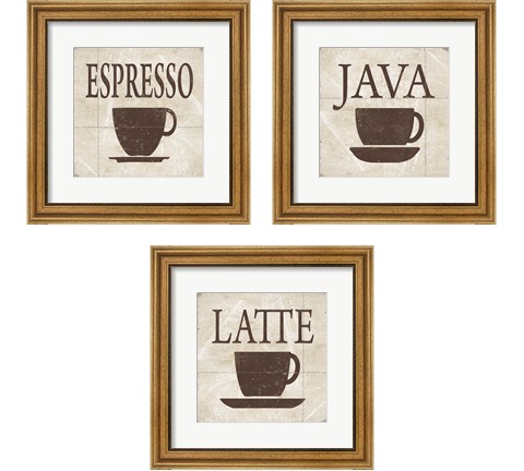 Simply Coffee 3 Piece Framed Art Print Set by Alonzo Saunders