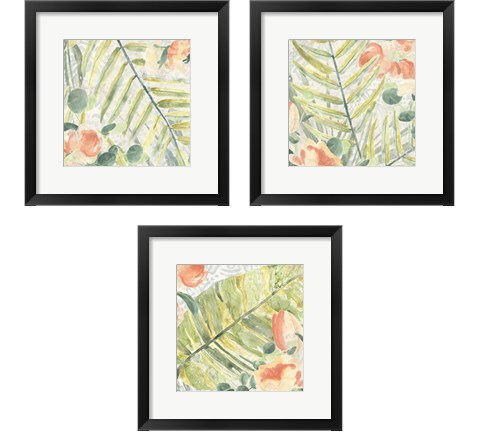 Palm Garden 3 Piece Framed Art Print Set by June Erica Vess