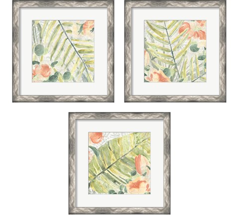 Palm Garden 3 Piece Framed Art Print Set by June Erica Vess