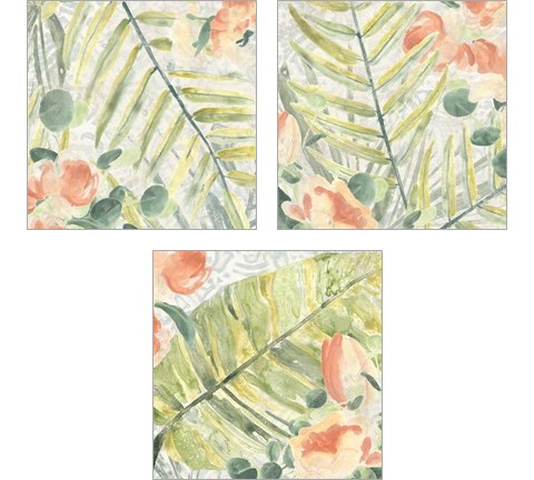 Palm Garden 3 Piece Art Print Set by June Erica Vess