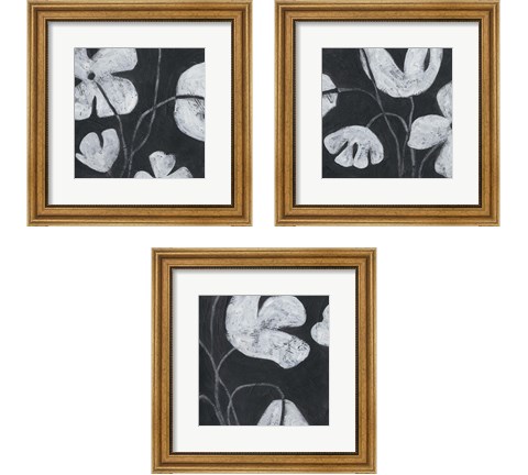 Monochrome Meadow 3 Piece Framed Art Print Set by June Erica Vess
