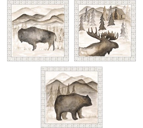 Forest Animal 3 Piece Art Print Set by Cindy Shamp