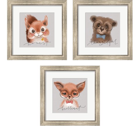 Inspirational Animals 3 Piece Framed Art Print Set by Valerie Wieners