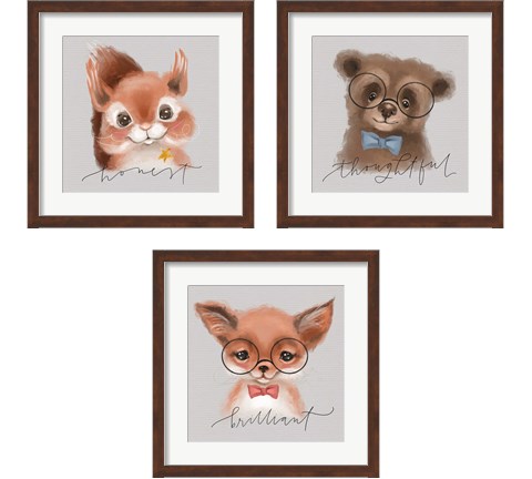Inspirational Animals 3 Piece Framed Art Print Set by Valerie Wieners