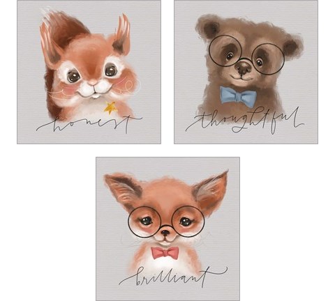 Inspirational Animals 3 Piece Art Print Set by Valerie Wieners