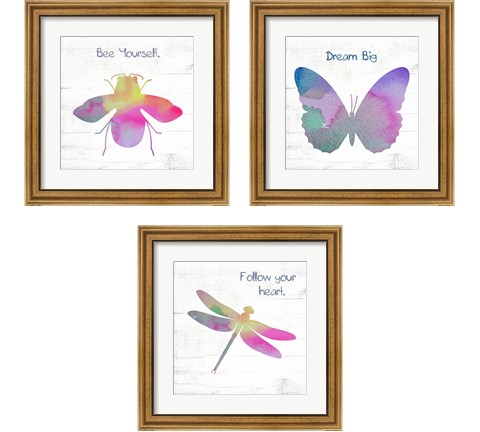 Inspirational Insect 3 Piece Framed Art Print Set by Valerie Wieners